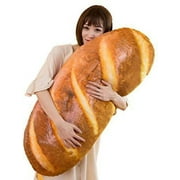 Visland 3D Simulation Bread Shape Plush Pillow,Soft Butter Toast Bread Food Cushion Stuffed Toy for Home Decor