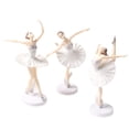 thumbnail image 1 of Visland 3Pcs Pink Dancing Ballerina Girl Figurine, Miniature Ballerina Girl Figure Collection Doll Toy, Girl Cake, Girl Plant Pot Craft Dollhouse Decoration, Cake Decoration, Landscape Scenes, 1 of 8