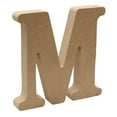thumbnail image 1 of Visland 4 Inch Designable Wood Letters, Unfinished Wood Letters for Wall Decor Decorative Standing Letters Slices Sign Board Decoration for Craft Home Party Projects (M), 1 of 8