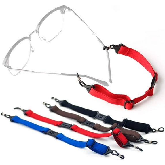 Visland 4PCS Eyeglasses Holder Strap Eyewear Glasses Sunglasses Straps Retainers Lanyard Sports Swimming Anti-Slip Hooks