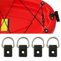 Visland 4Pcs Small Steel D-Ring Tie Downs, D Rings Anchor Lashing Ring for Loads on Case Truck Cargo Trailers RV Boats