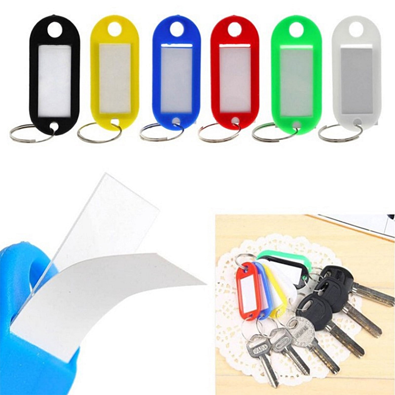 Visland 50Pcs/Set ID Identifying Key Tag Organized Bright-colored ...