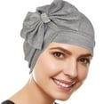 thumbnail image 1 of Visland 6 Colors Women Turban, Fashion Elastic Bow Headwrap Cap for Daily Wear 1Pc, 1 of 7