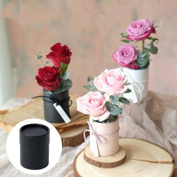 Visland 6Pcs Gift Boxes with Lids for PMultifunctional Minimalist Decorative Round Flower Boxes for Birthday Bridal Showers Wedding Bridesmaids Christmas Graduation Anniversary