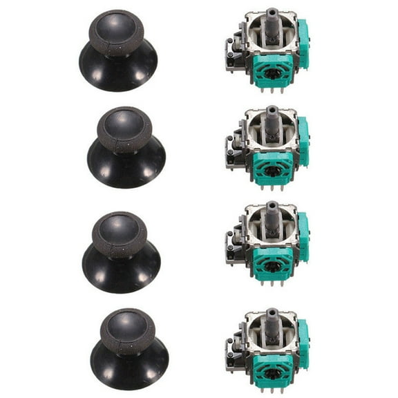 Visland 8Pcs-3D Analog Joystick Wireless Thumb Sticks Sensor Replacement for Xbox 1 Controller also for PS4 Controller