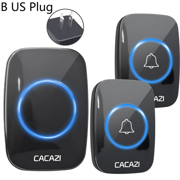 Visland A10 Wireless Doorbell 60 Chime Anti-interference Stable Signal Music Mode 5 Volume Levels Long Receiving Distance ABS Smart Door Bell Home Security Alarm for Home