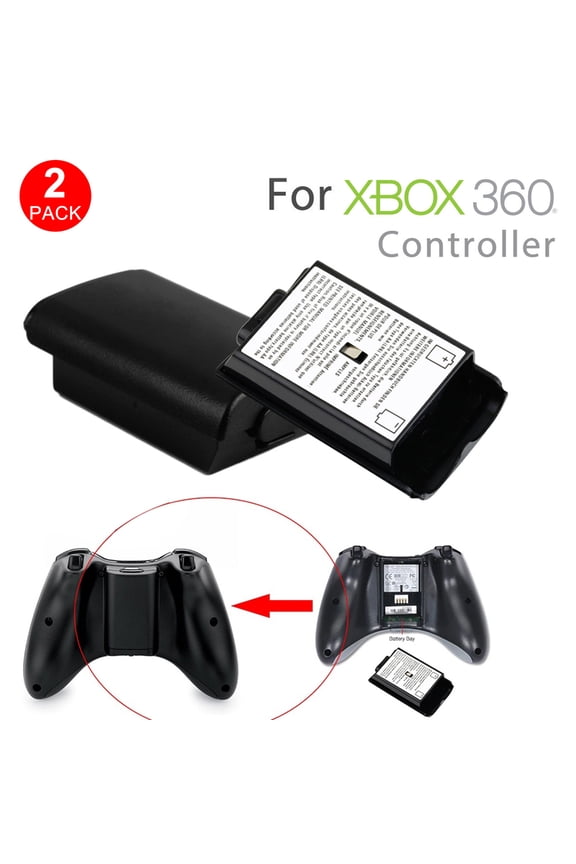 AA for 360 Battery Pack 2 Pack for AA 360 Controller Battery Pack Play and Charge Kit for 360 Controller