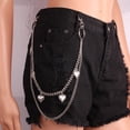 thumbnail image 1 of Visland Anti-deform Pants Chain Eye-catching Alloy Double-layer Heart Shape Body Jewelry for Daily Use, 1 of 9