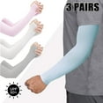 thumbnail image 1 of Visland Arm Sleeves for Basketball with UV Sun Protection, 3 Pairs, 1 of 8