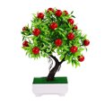 thumbnail image 1 of Visland Artificial Berry Tree Bonsai Potted Artificial Plant Tree Desk Decoration for Party Home Garden Decor, 1 of 2