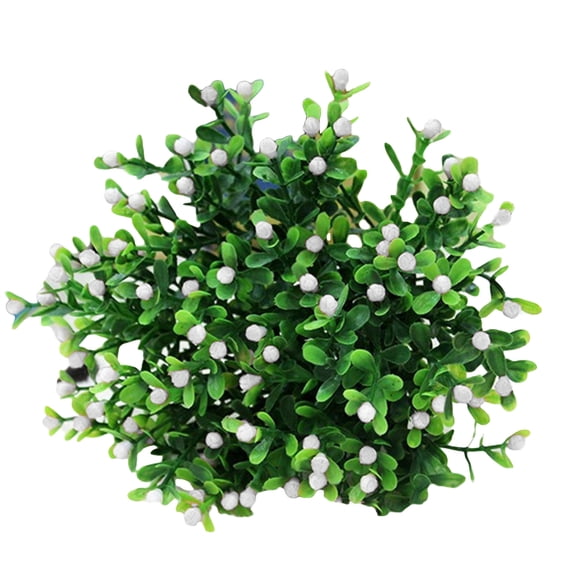 Visland Artificial Grass Plants Fake Bushes Artificial Shrubs Wheat Grass Greenery for House Plastic Outdoor UV Resistant Faux Grass (Pack of 1)