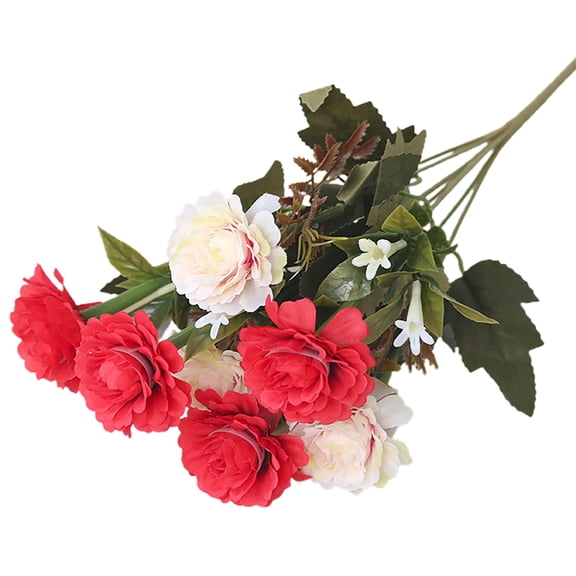 Visland Artificial Peonies Flower Silk Peony Faux Persian Rose for Home Wedding Party Decoration