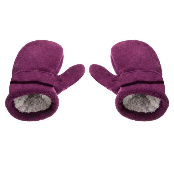 Visland Autumn Winter Toddler Magic Tape Warm Mitten Baby Boys Girls Faux Fleece Gloves