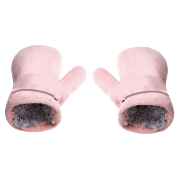 Visland Autumn Winter Toddler Magic Tape Warm Mitten Baby Boys Girls Faux Fleece Gloves