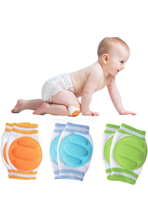 Baby Knee Pads - Protector Anti-Slip Adjustable Breathable Cotton Baby Knee Socks Leggings for Babies Crawling Walking for Infant Toddler Kids Boys Girls