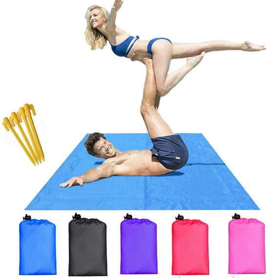 Visland Beach Blanket, Sand Free Beach Mat, Waterproof Portable Picnic Blanket, Lightweight Outdoor Blanket for Travel, Camping, Hiking,44x28in