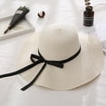thumbnail image 1 of Visland Beach Sun Hat for Women Bow-Knot UV UPF 50+Travel Foldable Wide Brim Straw Hat, 1 of 6