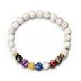 thumbnail image 1 of Visland Beads Bracelet Colorful Beaded Elastic Rope Decorative Gift Faux Volcanic Agate Stone Energy Bangle Fashion Charm for Dating, 1 of 3