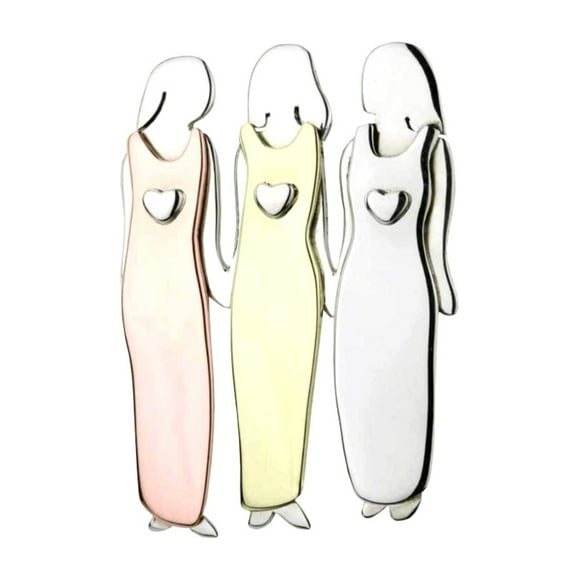 Visland Beautiful Sisters Brooch Pins 2-6 People Love Heart Color Block Fancy Sister Friendship Gifts Wild Personality Charm Ladies Jewelry Accessories