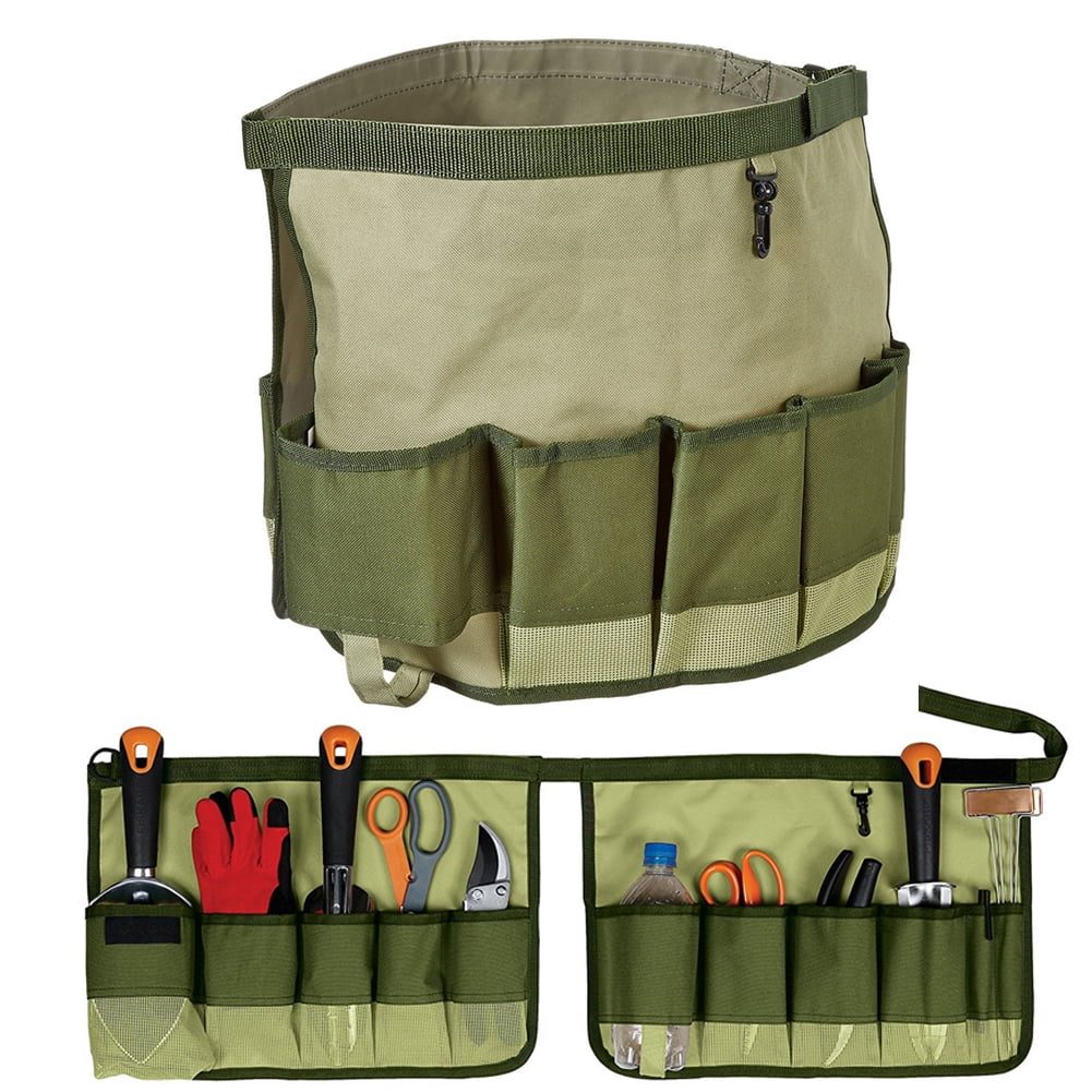 Visland Bucket Tool Organizer Garden Tool Bag Oxford Cloth Garden Bucket Bagwith 10 Pockets Fits to 5 Gallon Bucket Garden Bucket Caddy for Construction Garden Carpenter Walmart