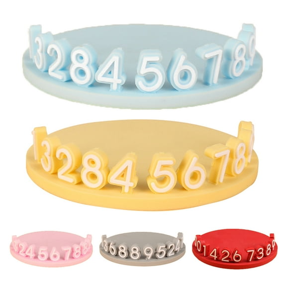 Visland Car Temporary Parking Card Phone Number Plate