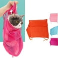 thumbnail image 1 of Visland Cat Shower Net Bag Taking Set,Adjustable Multifunctional Breathable Anti-Bite and Anti-Scratch Restraint Bag Cat Washing Shower Bag,Nail Trimming, Free Gloves, 1 of 8