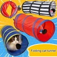 thumbnail image 1 of Visland Cat Tunnel with Play Ball Interactive Collapsible Cat Chute Cat Tube Toy Camouflage Tunnel for Indoor Cat, 1 of 7
