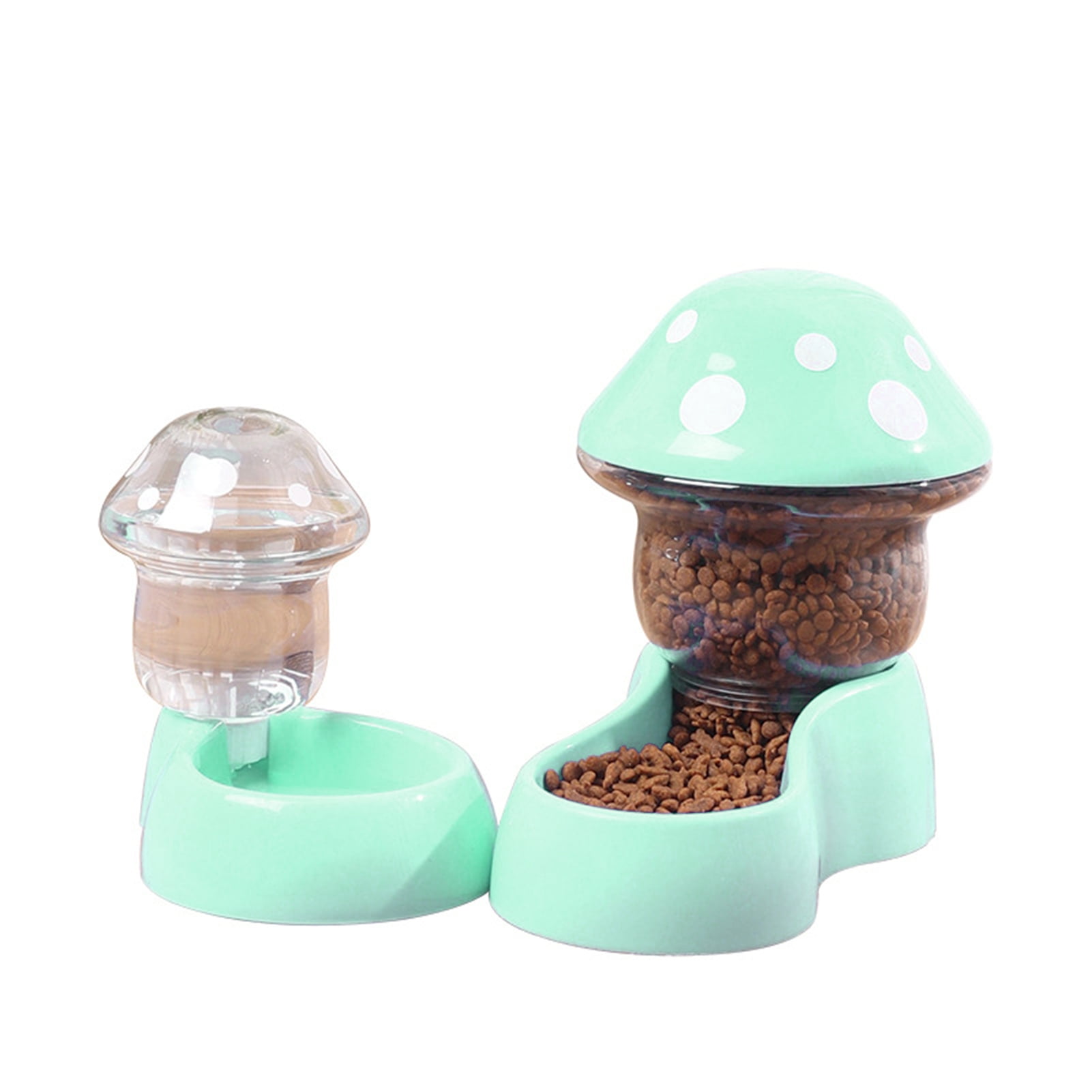 Visland Cat Water Feeder Auto Replenishment Large Capacity Mushroom Shape Pet  Dog Cat Water Food Container Pet Supplies 