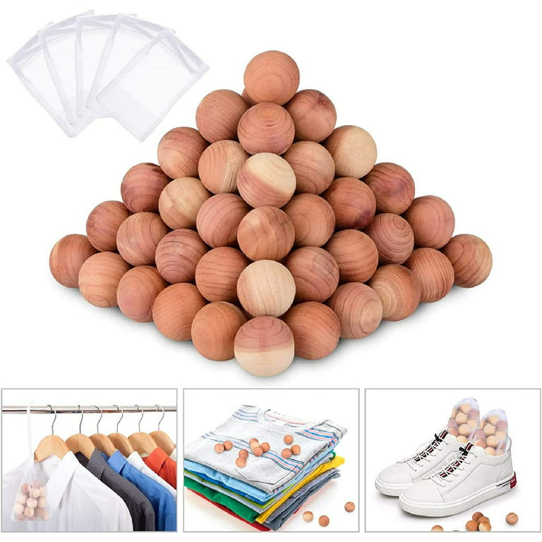 Visland Cedar Balls Clothes Moth Repellant - Wood Camphor Balls for  Closet/Drawers, Protect Clothing Moth Balls, Non-Toxic, Long Lasting,  Family Safe, Smells Great 