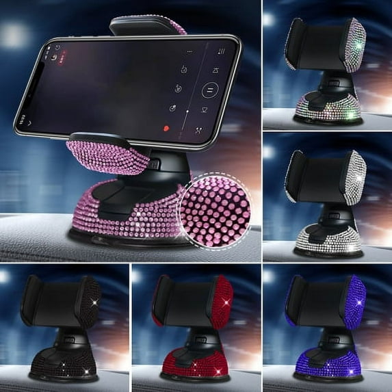 Visland Cell Phone Holder for Car Universal Car Phone Mount Dashboard Windshield Vent Compatible Phones Safe Driving %26 Bumpy Roads Friendly