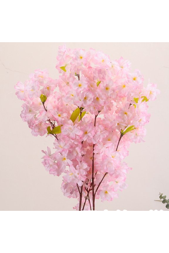 Cherry Blossom Flowers Artificial Silk Cherry Blossom Branches for Home Garden Wedding Party Event Spring Decor