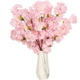 thumbnail image 1 of Visland Cherry Blossom Flowers Artificial Silk Cherry Blossom Branches for Home Garden Wedding Party Event Spring Decor, 1 of 8