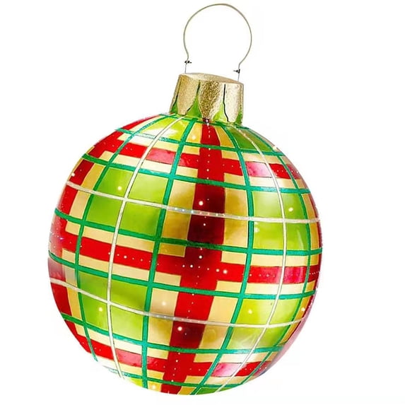 Visland Christmas Balls Hanging Hole Inflatable Decorative Golden Snowflake Xmas Party Balloon for Christmas