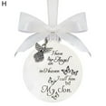 thumbnail image 1 of Visland Christmas Ornaments Feather Ball, Memorial Christmas Ornament Sympathy Gift, Angels in Heaven Memorial Ornament Pendant Xmas Tree Decor, 1 of 4