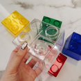 thumbnail image 1 of Visland Coin Bank Transparent Visible Easy to Use Kids Building Block Design Money Saving Box for Gifts, 1 of 6