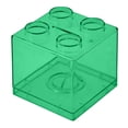 thumbnail image 1 of Visland Coin Bank Transparent Visible Easy to Use Kids Building Block Design Money Saving Box for Gifts, 1 of 4