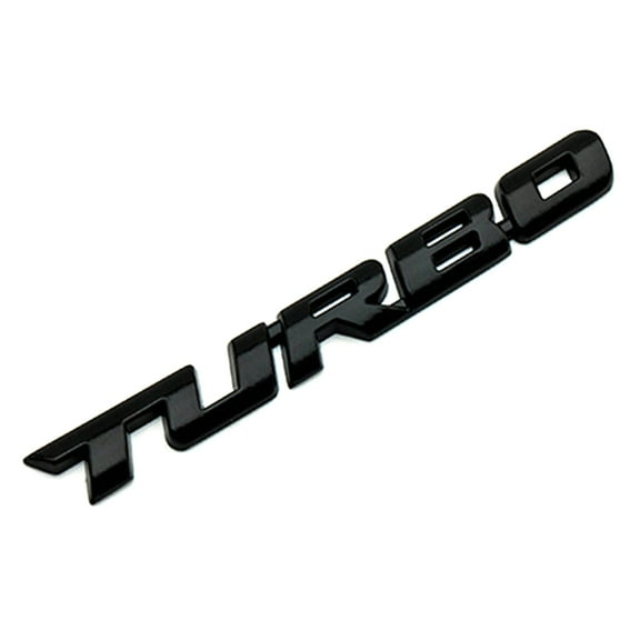 Visland Cool 3D Alloy Metal Letter Turbo Car Motorcycle Emblem Badge Sticker Decal Decor