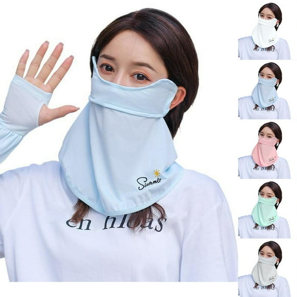 Cooling Full Face Cover Balaclava Neck Gaiter Scarf Anti UV Bandana Sun Cover