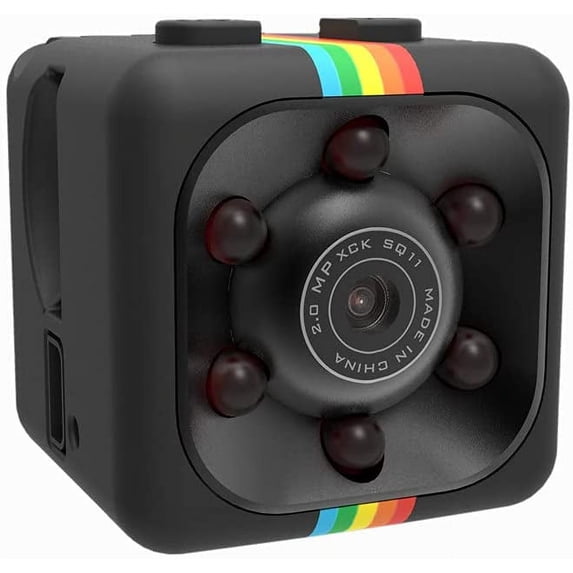 Visland Cop Cam, Mini Camera Wireless, Sports HD DV SQ11 Camera, Hidden 1080P Micro Nanny Motion Detection Camcorder Infrared Night Vision Digital Video Recorder Outdoor Indoor Office