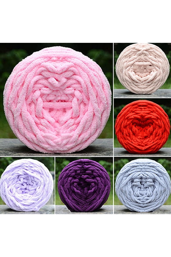 DIY Soft Scarf Sweater Towel Thick Yarn Ball Hand Knitting Crochet Craft Gift for Crocheting Rugs