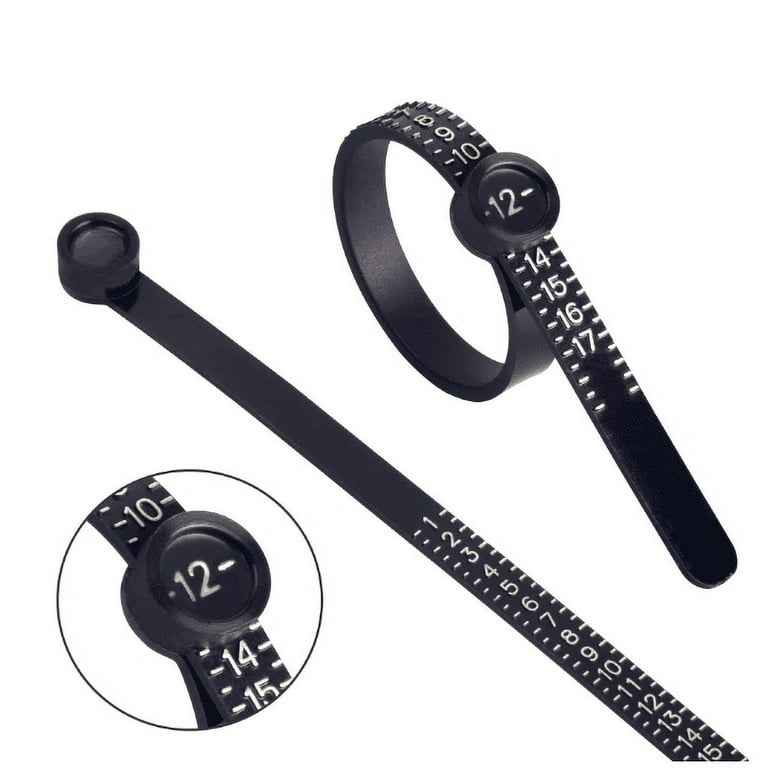 Designice Plastic Ring Sizer, Measurement Tool, Reusable Finger