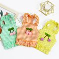 thumbnail image 1 of Visland Dog Dress Sweet Style Nice-Looking Cotton Pet Little Cherry Dress for Puppy, 1 of 6