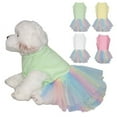 thumbnail image 1 of Visland Dog Dresses for Small Dogs Summer Cute Princess Dress Pet Skirt Apparel Puppy Clothes Costume TulleCat Dress Outfits, 1 of 7