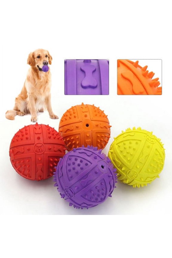 Dog Squeaky Toys for Aggressive chewers Large Breed Balls Interactive Dog Ball Toy, Pet Training, High Toughness Wear