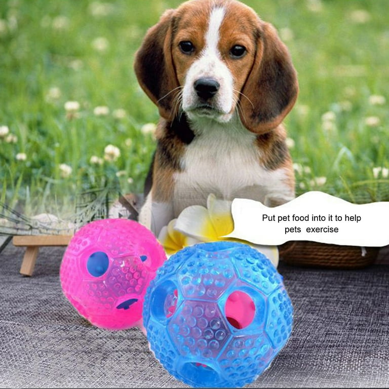 Visland Dog Treat Puzzle Toy Interactive Dog Toys Set Dispensing Dog Chew Toys for Aggressive Chewers Wobble Dog Toys for Small Dogs Dog Food