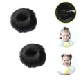 thumbnail image 1 of Visland Donut Chignons, Hairpiece Curly Bun Extensions Scrunchie Updo Hair Pieces Synthetic Hairpin in Messy Bun Hair Piece for Women,Kids, 2 Pcs, Black, 1 of 5