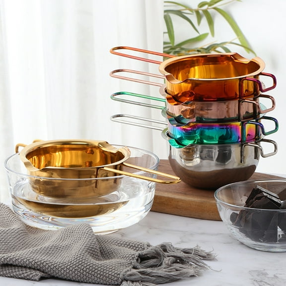Visland Double Boiler Chocolate Melting Pot, Stainless Steel Candle Making Kit for Melting Chocolate, Candy, Candle, Soap, Wax