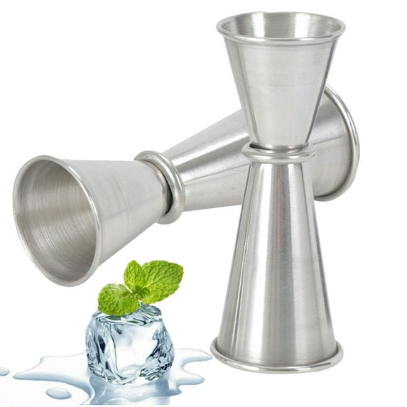Visland Double Cocktail Jigger Japanese Style Stainless Steel Bar Measuring Jigger 1 & 2 oz