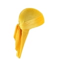 thumbnail image 1 of Visland Durag Cap Solid Color Ultra Soft Keep Warm Velvet Men Women Head Wrap with Long Tail for Winter, 1 of 1