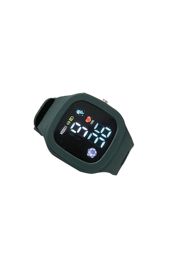 Electronic Watch Battery-operated Adjustable Precise Time Square Dial Student Sports Digital Wristwatch for School